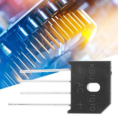 Garosa Pont de diode 1000V 2A d'avance de Pont de redresseur de Pont KBP210 Plat pour Le Circuit électronique(10 pièces)