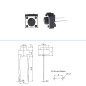 Interrupteur à bouton tactile, 6 x 6 x 5 mm, horizontal, 3,5 mm de long, 2 broches, 50 spst interrupteur à bouton, pour plaque d Interrupteur à bouton tactile, 6 x 6 x 5 mm, horizontal, 3,5 mm de long, 2 broches, 50 spst interrupteur à bouton, pour plaque d