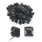 Interrupteur à bouton tactile, 6 x 6 x 5 mm, horizontal, 3,5 mm de long, 2 broches, 50 spst interrupteur à bouton, pour plaque d Interrupteur à bouton tactile, 6 x 6 x 5 mm, horizontal, 3,5 mm de long, 2 broches, 50 spst interrupteur à bouton, pour plaque d