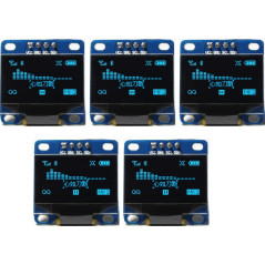 TECNOIOT 5 × Displays OLED 128×64 Bleu