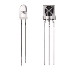 BOJACK lampe Emetteur Infrarouge et Diode Récepteur IR, lampe Emission Infrarouge et Tube Récepteur pour Arduino (pack de 10 pai