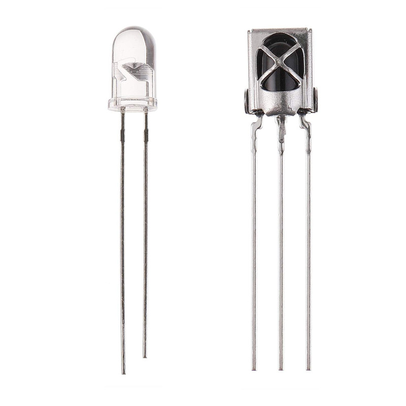 BOJACK lampe Emetteur Infrarouge et Diode Récepteur IR, lampe Emission Infrarouge et Tube Récepteur pour Arduino (pack de 10 pai BOJACK lampe Emetteur Infrarouge et Diode Récepteur IR, lampe Emission Infrarouge et Tube Récepteur pour Arduino (pack de 10 pai