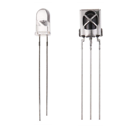 BOJACK lampe Emetteur Infrarouge et Diode Récepteur IR, lampe Emission Infrarouge et Tube Récepteur pour Arduino (pack de 10 pai