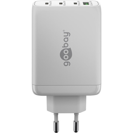 goobay Multiport Power Delivery Chargeur USB C 100 W/Bloc d'alimentation Compact Ultra Rapide pour 4 appareils/Port USB Quick Ch