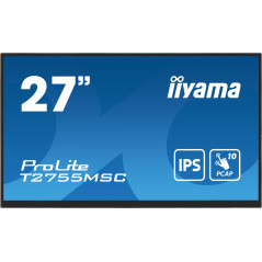 iiyama Prolite T2755MSC-B1 écran Plat de PC 68,6 cm (27") 1920 x 1080 Pixels Full HD LED Écran Tactile Dessus de Table Noir