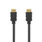 NEDIS Câble HDMI haute vitesse de 1,5 m avec Ethernet, plaqué or [noir]