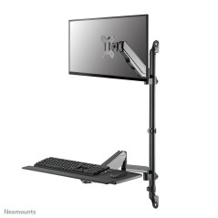 Newstar FPMA-D1330D4SILVER Support d'écran Plat pour Bureau - Supports d'écrans Plats pour Bureau (75 x 75 mm, 100 x 100 mm, 0-1