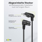Goobay 97350 Câble d'alimentation prise EU type C coudé vers prise double Femelle type C7 coudé; 2,0 m; noir Goobay 97350 Câble d'alimentation prise EU type C coudé vers prise double Femelle type C7 coudé; 2,0 m; noir
