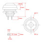 WayinTop 18 Pièces 12mm Boutons Poussoir de Réinitialisation Lockless Étanche Momentané Bouton Poussoir On-Off Push Button Switc WayinTop 18 Pièces 12mm Boutons Poussoir de Réinitialisation Lockless Étanche Momentané Bouton Poussoir On-Off Push Button Switc