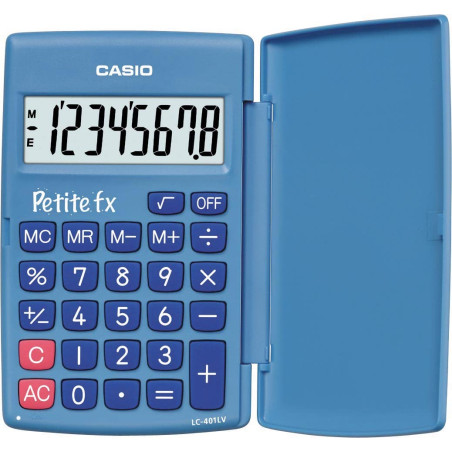 Casio LC-401LV-BU-BOITE Calculatrice Scolaire Primaire Bleu