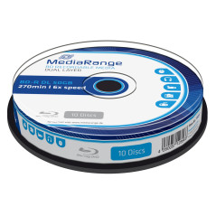 MediaRange MR507 Disque Vierge Blu-Ray - disques Vierges Blu-Ray (Boîte à gâteaux)