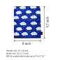 Lparkin Couverture protège-livre Motifs nuages, Tissu, Medium Lparkin Couverture protège-livre Motifs nuages, Tissu, Medium