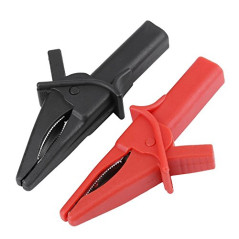 Pinces 2 pièces Raccord de DSO3064 HT18A Grandes Pinces Dolphin Gator rouge + noir pour oscilloscope