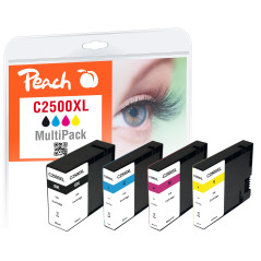 Peach Cartouches d'encre Compatible Multi-pack XL cyan, gelb, magenta, schwarz