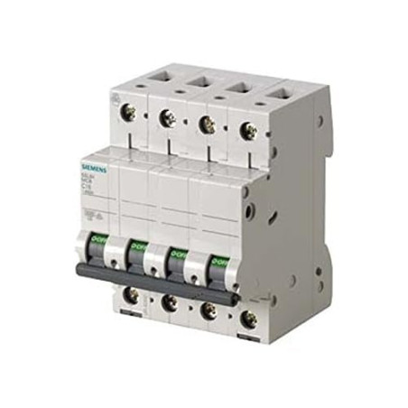 SIEMENS - Disjoncteur tetrapolaire 10A Courbe C