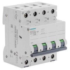 SIEMENS - Disjoncteur tetrapolaire 10A Courbe C