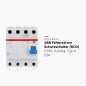 ABB F204A-63 / 0,3 Interrupteur de sécurité FI-RCD, 4 pôles ABB F204A-63 / 0,3 Interrupteur de sécurité FI-RCD, 4 pôles