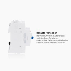 ABB F204A-63 / 0,3 Interrupteur de sécurité FI-RCD, 4 pôles