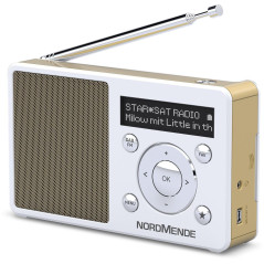 Nordmende Transita 100 Radio Dab Portable et puissante (Dab+, FM, Haut-Parleur, Prise Casque, mémoire des favoris, écran OLED, B