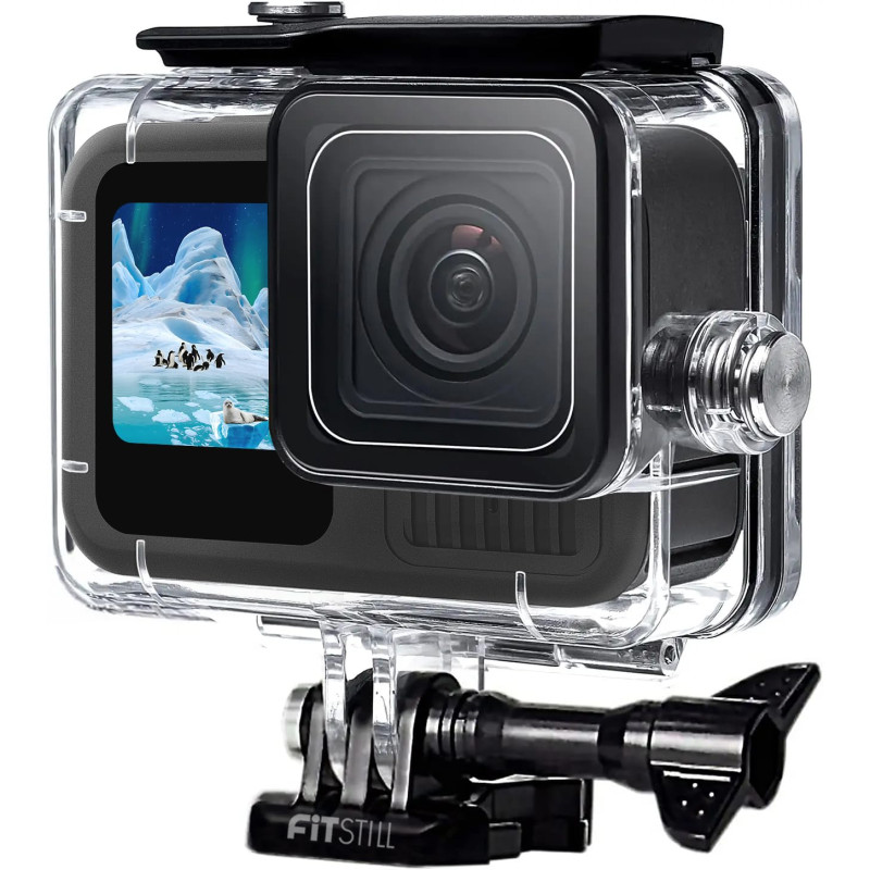 FitStill 60M/196FT Boîtier étanche pour Go Pro Hero 13/Hero 12/Hero 11/Hero 10/Hero 9 Black, boîtier de plongée sous-Marine pour FitStill 60M/196FT Boîtier étanche pour Go Pro Hero 13/Hero 12/Hero 11/Hero 10/Hero 9 Black, boîtier de plongée sous-Marine pour