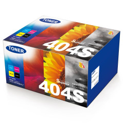 KEENKLE P404C Pack de 4 Cartouche de Toner Compatible pour Toner Samsung C480W pour Xpress SL-C430W C483W C480FW C48X C480 C430