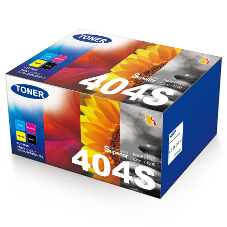 KEENKLE P404C Pack de 4 Cartouche de Toner Compatible pour Toner Samsung C480W pour Xpress SL-C430W C483W C480FW C48X C480 C430