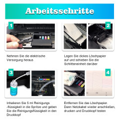 Nextpage Kit de nettoyage de tête d'impression - 100 ml - 2 nettoyeurs de tête d'impression - Pour toutes les imprimantes à jet 