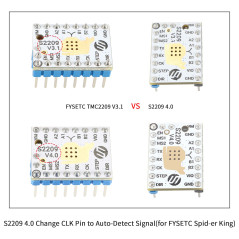 BCZAMD Imprimante 3D Pièces de mise à niveau FYSETC S2209 V4.0 Pilote de moteur pas à pas Step Sticks Mute Driver 256 Micro Pas