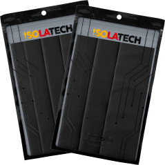 ISOLATECH Gaine thermorétractable 3:1 set avec adhésif noir Ø20mm 0,8 mètre en 4pcs x 20cm et Ø30mm 0,6 mètre en 3pcs x 20cmrési