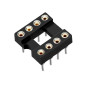 Oiyagai Lot de 30 Supports DIP IC 8 Broches – Pas 2,54 mm, Socket à Trous Ronds à Souder sur PCB, Adaptateurs pour Circuits Inté Oiyagai Lot de 30 Supports DIP IC 8 Broches – Pas 2,54 mm, Socket à Trous Ronds à Souder sur PCB, Adaptateurs pour Circuits Inté