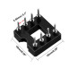Oiyagai Lot de 30 Supports DIP IC 8 Broches – Pas 2,54 mm, Socket à Trous Ronds à Souder sur PCB, Adaptateurs pour Circuits Inté Oiyagai Lot de 30 Supports DIP IC 8 Broches – Pas 2,54 mm, Socket à Trous Ronds à Souder sur PCB, Adaptateurs pour Circuits Inté