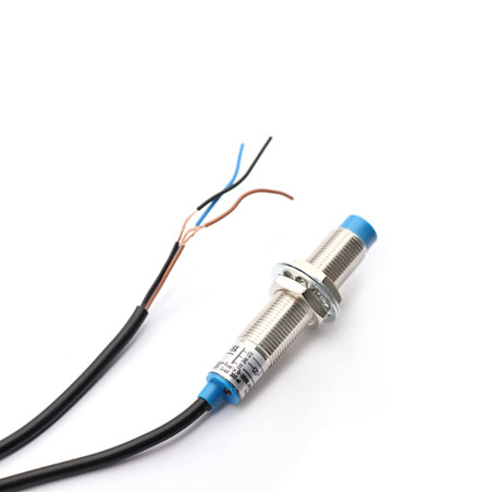 Fasizi Remplacement LJ12A3-4-Z/BX Interrupteur de capteur de proximité inductif 3 fils NPN DC6-36V - 5 pièces