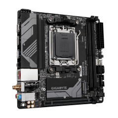 GIGABYTE B650I AX Carte mère - AMD Ryzen série 9000, VRM 5+2+1 Phases, jusqu'à 6400 MHz DDR5 (OC), 1xPCIe 4.0 M.2, LAN 2,5 GbE, 