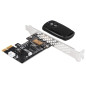 SilverStone SST-ES02-PCIe - Télecommande sans-fil 2.4G pour allumer/redémarrer l'ordinateur, Le haut-parleur PC intégré, PCIe SilverStone SST-ES02-PCIe - Télecommande sans-fil 2.4G pour allumer/redémarrer l'ordinateur, Le haut-parleur PC intégré, PCIe