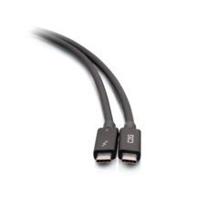 C2G Câble Actif Thunderbolt™ 4 USB-C de 2 m (1,8 m) Vitesses de Transfert de 40 Gbit/s, Alimentation 100 W et vidéo 4K