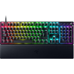 Razer Huntsman V3 Pro - Clavier Optique analogique e-Sport Snap Tap & déclencheur Rapide (Mode feu Rapide, Bouton Rotatif Multif