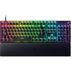 Razer Huntsman V3 Pro - Clavier Optique analogique e-Sport Snap Tap & déclencheur Rapide (Mode feu Rapide, Bouton Rotatif Multif