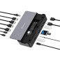 Verbatim Station d'accueil USB-C Pro, hub 15 en 1 avec SSD intégré, Adaptateur multiport vers HDMI 4K et 8K, USB-A et USB-C, PD Verbatim Station d'accueil USB-C Pro, hub 15 en 1 avec SSD intégré, Adaptateur multiport vers HDMI 4K et 8K, USB-A et USB-C, PD