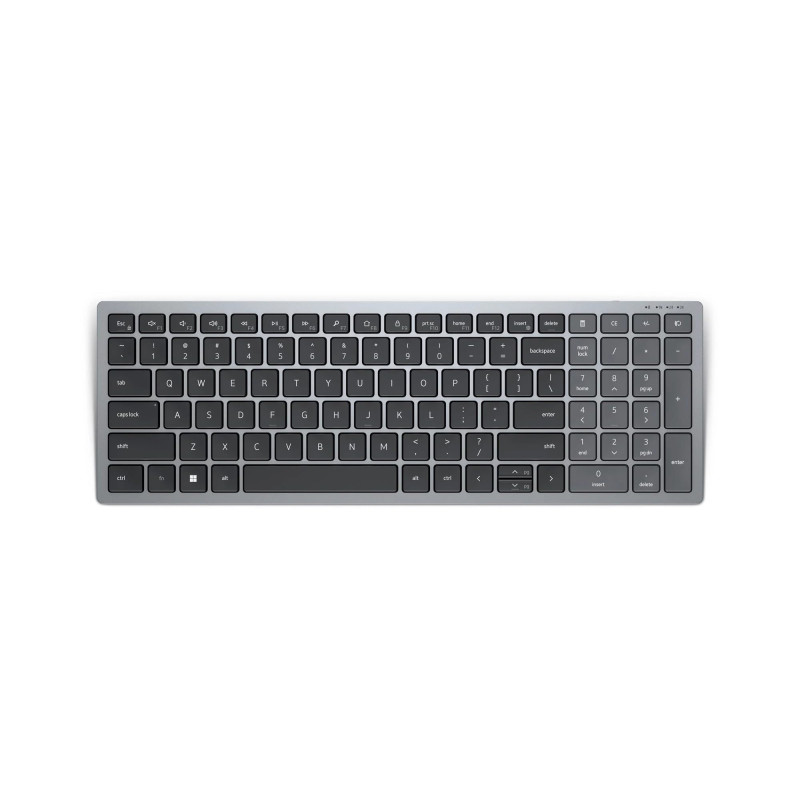 Dell KB740 Clavier RF sans Fil + Bluetooth QWERTY US International Gris, Noir Dell KB740 Clavier RF sans Fil + Bluetooth QWERTY US International Gris, Noir