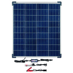 OptiMate TecMate Solar + 80W Solar Panel, TM-523-8, Chargeur-Mainteneur-Récupérateur de Batterie Solaire étanche 12 V 6.66 A en 
