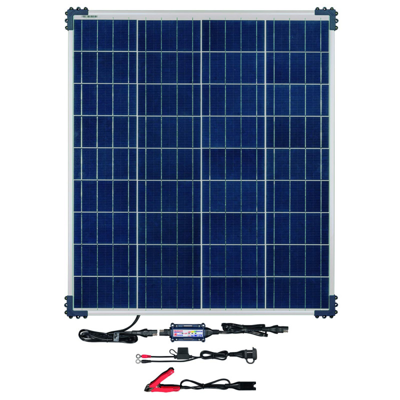 OptiMate TecMate Solar + 80W Solar Panel, TM-523-8, Chargeur-Mainteneur-Récupérateur de Batterie Solaire étanche 12 V 6.66 A en OptiMate TecMate Solar + 80W Solar Panel, TM-523-8, Chargeur-Mainteneur-Récupérateur de Batterie Solaire étanche 12 V 6.66 A en