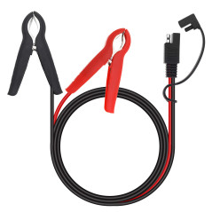 VGOL Connecteur SAE vers Batterie Câble d'extension Pince Crocodile 16AWG DC 12V SAE Adaptateur à Dégagement Rapide vers Pinces