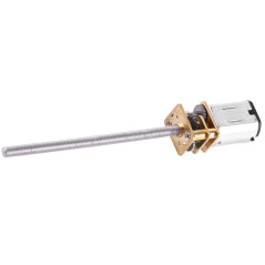 Moteur à engrenages DC6V Motoréducteur N20 avec arbre de sortie à filetage long M3*55mm (6V 200RPM)
