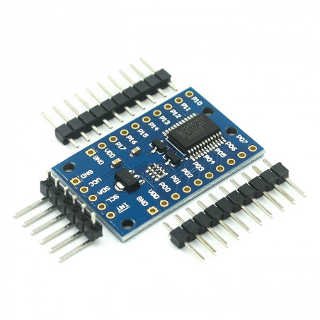 TECNOIOT 5 pièces Module d'extension IO 16 Bits PCF8575 I2C vers Carte d'extension de Ports 16IO