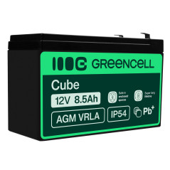 GreenCell® Rechargeable Batterie AGM 12V 8,5Ah accumulateur au Gel Plomb Cycles sans Entretien VRLA Battery étanche Résistantes|