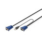 DIGITUS câble KVM - 2x port VGA, 1x port USB 2.0-3 m - Convient pour : DS-720xx et DS-23100-1, DS-23200-1, DS-23300-1 - Noir DIGITUS câble KVM - 2x port VGA, 1x port USB 2.0-3 m - Convient pour : DS-720xx et DS-23100-1, DS-23200-1, DS-23300-1 - Noir