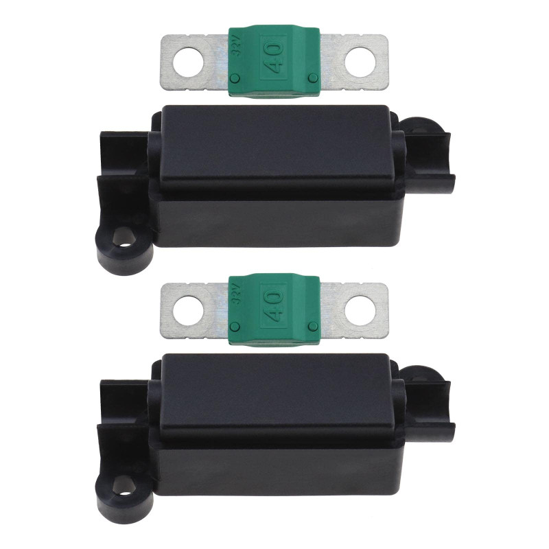 EMSea 2pcs Porte-fusibles Midi et 2pcs Fusibles Midi 40Amp Remplcacement pour Voitures Camions Véhicules de Construction Machine EMSea 2pcs Porte-fusibles Midi et 2pcs Fusibles Midi 40Amp Remplcacement pour Voitures Camions Véhicules de Construction Machine