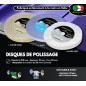 Lux Metal - Kit 3 Disques de Polissage de 200 mm et 3 Pâtes Abrasives de 350 gr - Parfaits pour polir des métaux tels que l'alum Lux Metal - Kit 3 Disques de Polissage de 200 mm et 3 Pâtes Abrasives de 350 gr - Parfaits pour polir des métaux tels que l'alum