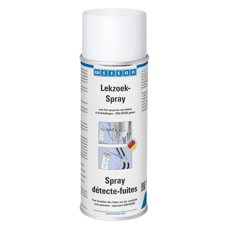 WEICON Spray Détecte-Fuites / 400 ml / détection facile et rapide des fuites dans les conduites de gaz / conduites sous pression