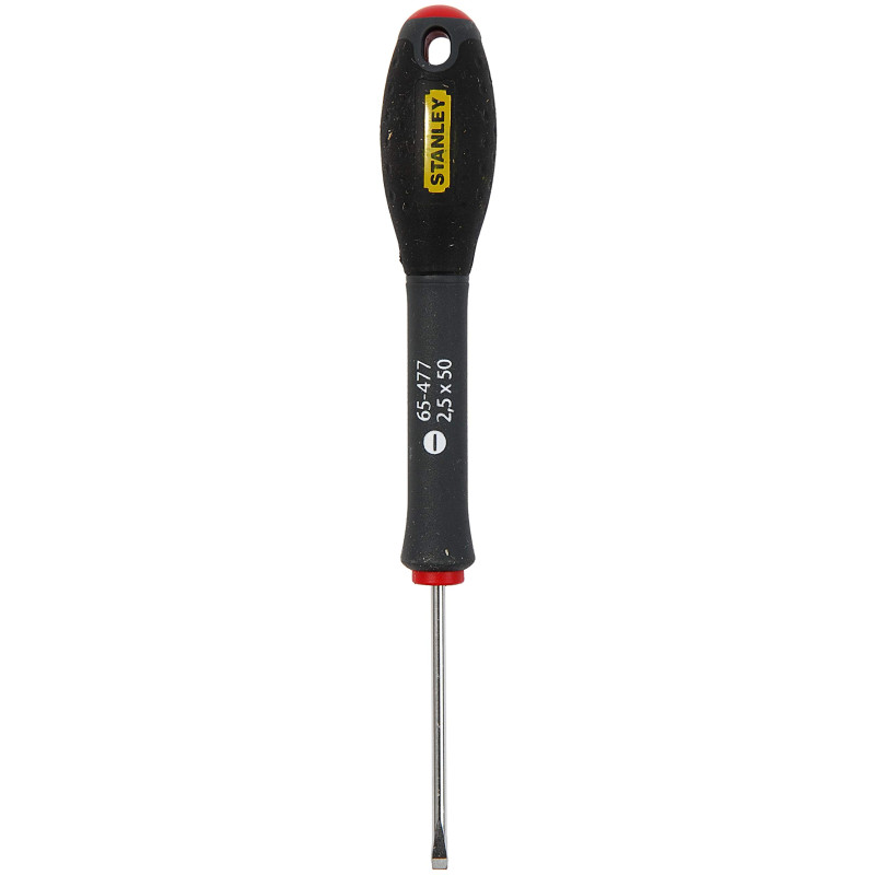 STANLEY 1-65-477N Tournevis Fm Mécanicien 2,5 X 50 V - Gamme FATMAX - Fabriqués En France - Lame En Acier - Sablage De L'Emprein STANLEY 1-65-477N Tournevis Fm Mécanicien 2,5 X 50 V - Gamme FATMAX - Fabriqués En France - Lame En Acier - Sablage De L'Emprein